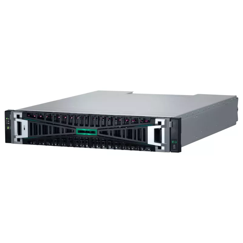 HPE MSA 2070 SFF 2x10/25GbE iSCSI 4-port Cntrl 12x3.84TB SSD 4x10Gb iSCSI XCVR 46TB salvestusmassiiv