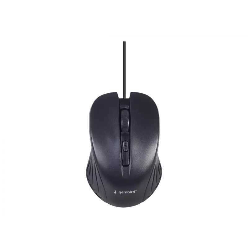 Juhtmega täissuuruses klaviatuur Gembird KBS-UM-04 USB QWERTY US English hiirega, must, 1,5 m kaabel