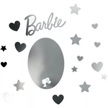 Peegelseinakleeps Paladone PP13751BR Barbie disain – dekoratiivne isekleepuv peegelkleeps