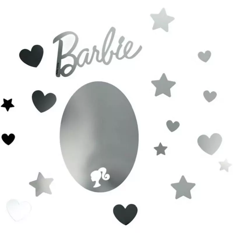 Peegelseinakleeps Paladone PP13751BR Barbie disain – dekoratiivne isekleepuv peegelkleeps