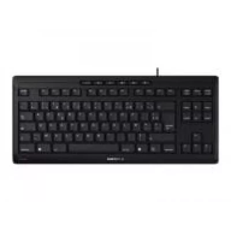 Klaviatuur CHERRY STREAM TKL USB AZERTY Prantsuse Must Juhtmega 94 klahviga