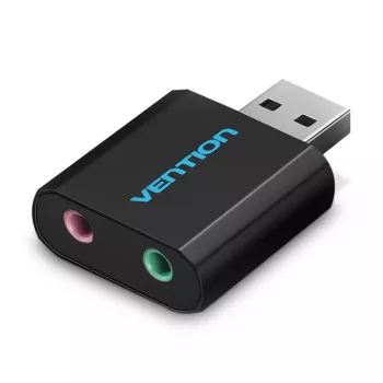 Vention USB väline helikaart Must metalltüüp