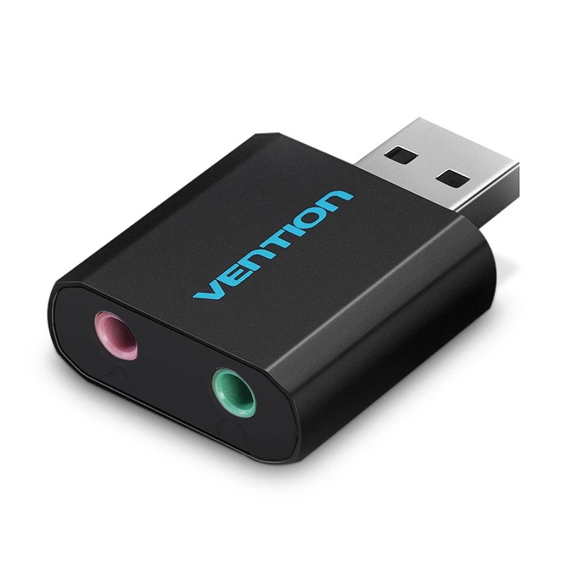 Vention USB väline helikaart Must metalltüüp