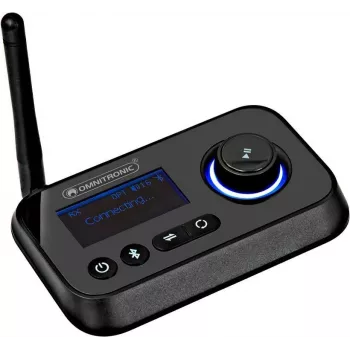 Bluetooth transiiver Omnitronic BDT-5.2PRO Aptx HD — juhtmevaba saatja ja vastuvõtja heli jaoks