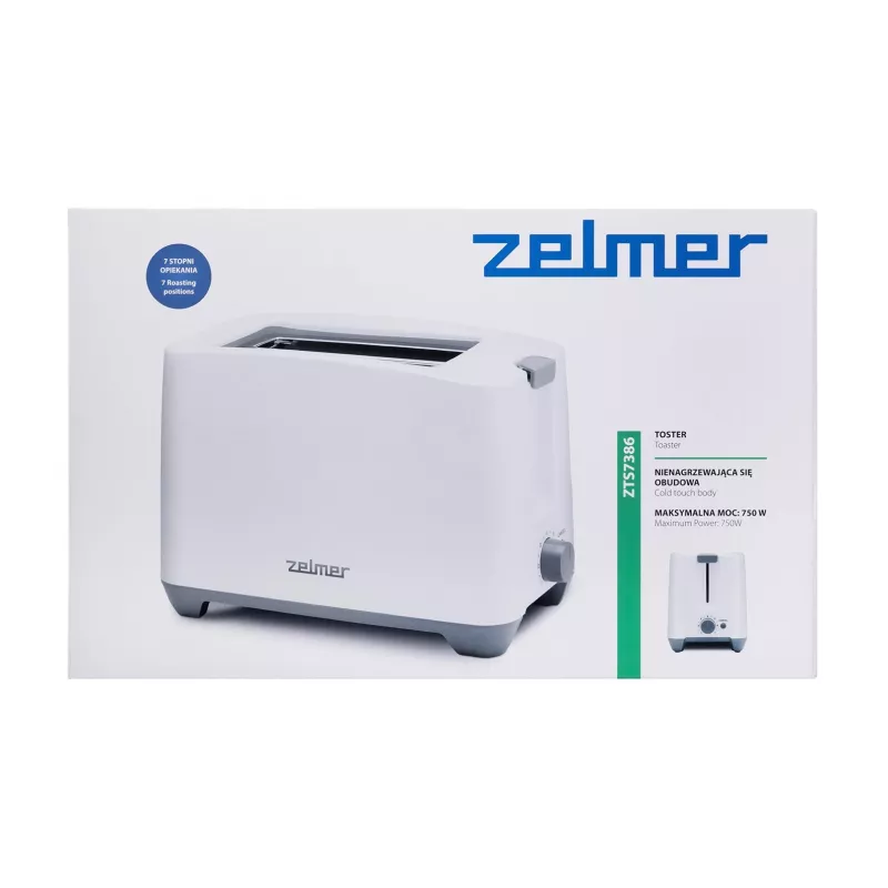 Zelmer ZTS7386 röster 2 viilu(le) 750 W Valge