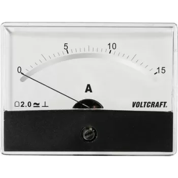 Voltcraft AM-86X65/15A/DC paigaldus-Mõõteriist AM-86X65/15A/DC 15 A liikuva pooliga mõõteriist (AM-86X65/15A/DC)