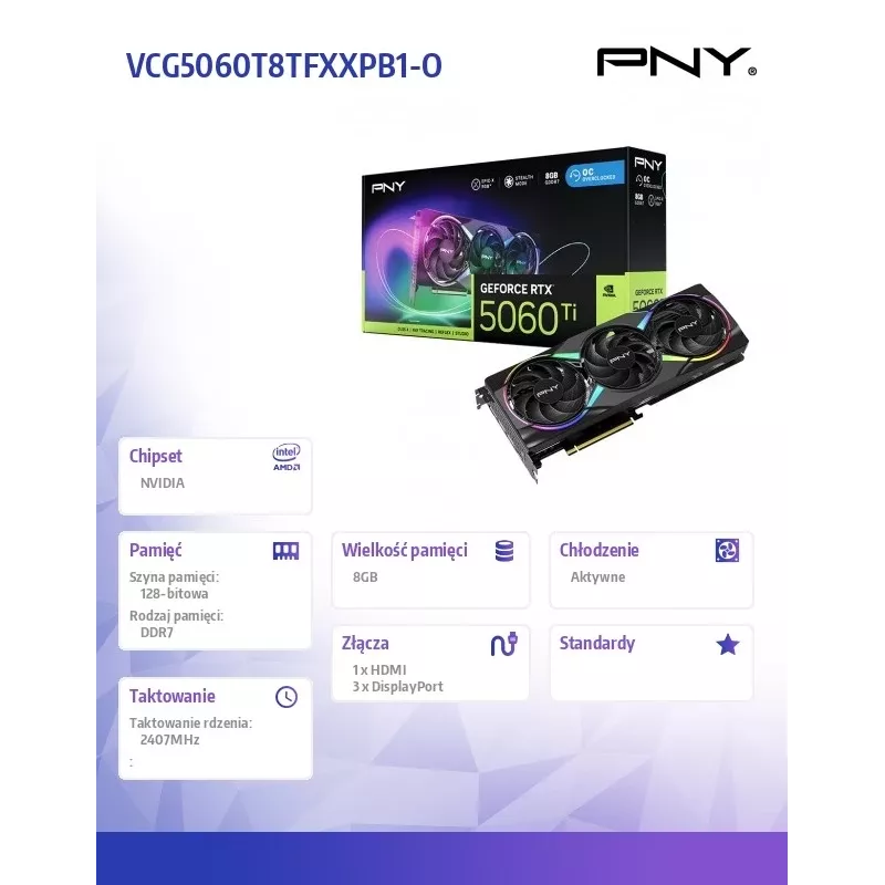 Graafikakaart GeForce RTX 5060 Ti 8 GB GDDR7