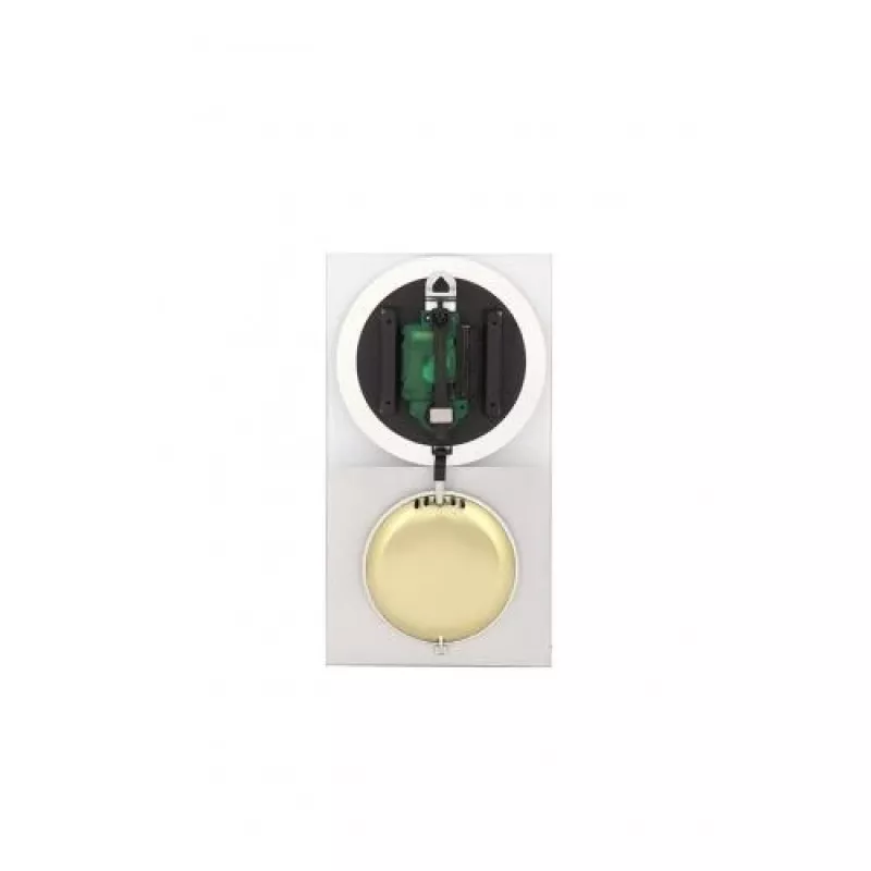 NeXtime klok 3028 OP kell, 16x30,2 cm, Seinale, Klaas, Hõbedane