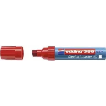 Flipchart marker Edding 388 ühe otsaga ümmargune, 4–12 mm joonelaius, punane (1 tk)