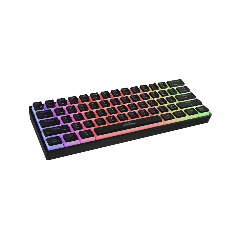 MÄNGUKLAVIATUUR GENESIS THOR 660 G2 US MUST JUHTMETA RGB MEHAANILINE GATERON BROWN