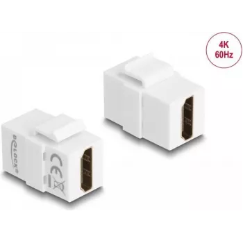 DeLOCK Keystone Moodul HDMI emane emasele valge