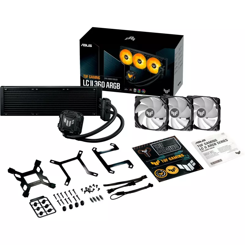 ASUS TUF GAMING LC II 360 ARGB Protsessori vedelikjahutuse komplekt 12 cm Must