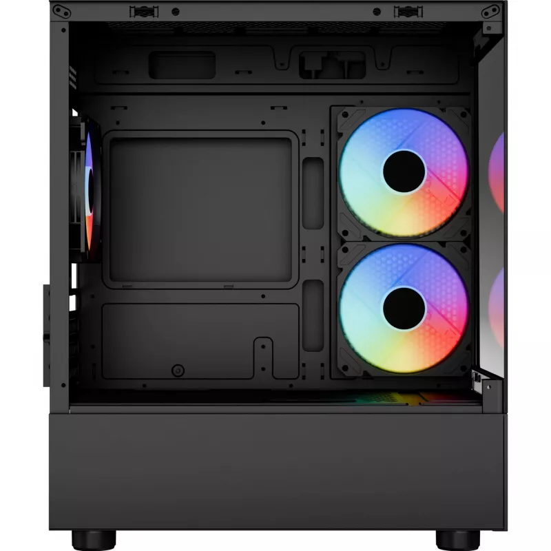 Micro/Mini-ITX arvutikorpus AEROCOOL Geh Viewport Mini-G-BK-v4 ARGB must