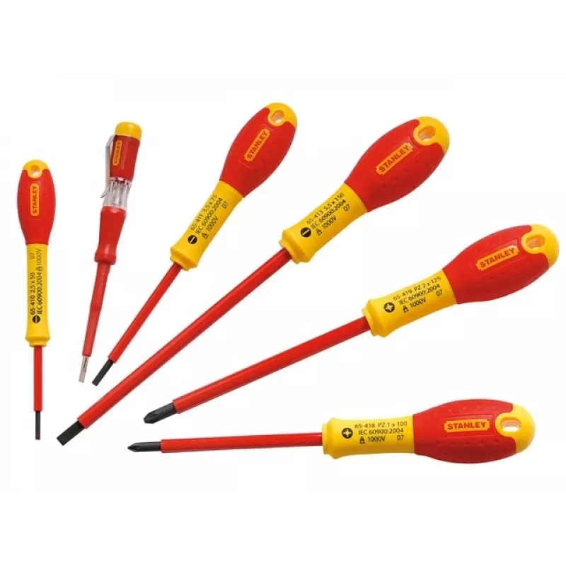 Isoleeritud lamedate ja Pozidriv-otsakute komplekt Stanley FATMAX 0-65-443