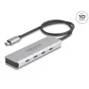 DeLOCK USB USB-C jaotur 10 Gbps 4 porti, alumiiniumist, hall