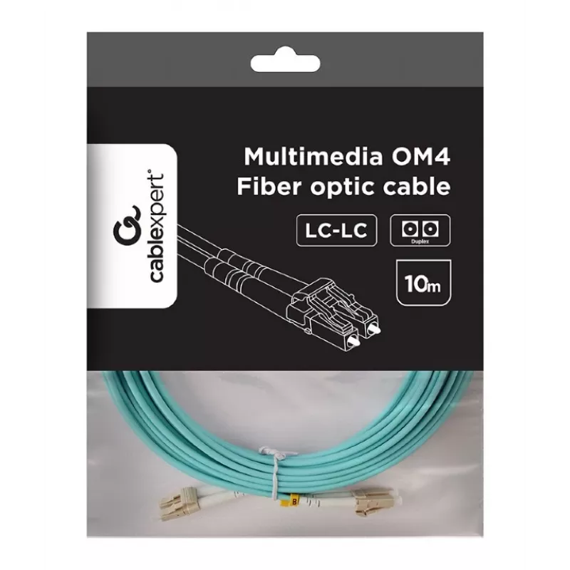 Gembird mitmerežiimiline dupleks OM4 50/125 fiiberoptiline kaabel LC/LC 10 m