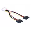 Toitekaabel SATA HDD 2x DeLOCK 60102 0,112m