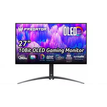 Acer X27U X1 arvutimonitor 67,3 cm (26,5 tolli) 2560 x 1440 pikslit Wide Quad HD OLED must