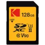 Mälukaart Kodak EKMSD128GUHS2V2K SDXC UHS-II 128 GB, lugemine 300 MB/s, kirjutamine 270 MB/s, U3 V90, Klass 10