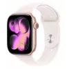 Apple Watch Series 11 GPS 46mm roosakuldne alumiiniumkorpus heleroosa sportrihmaga S/M