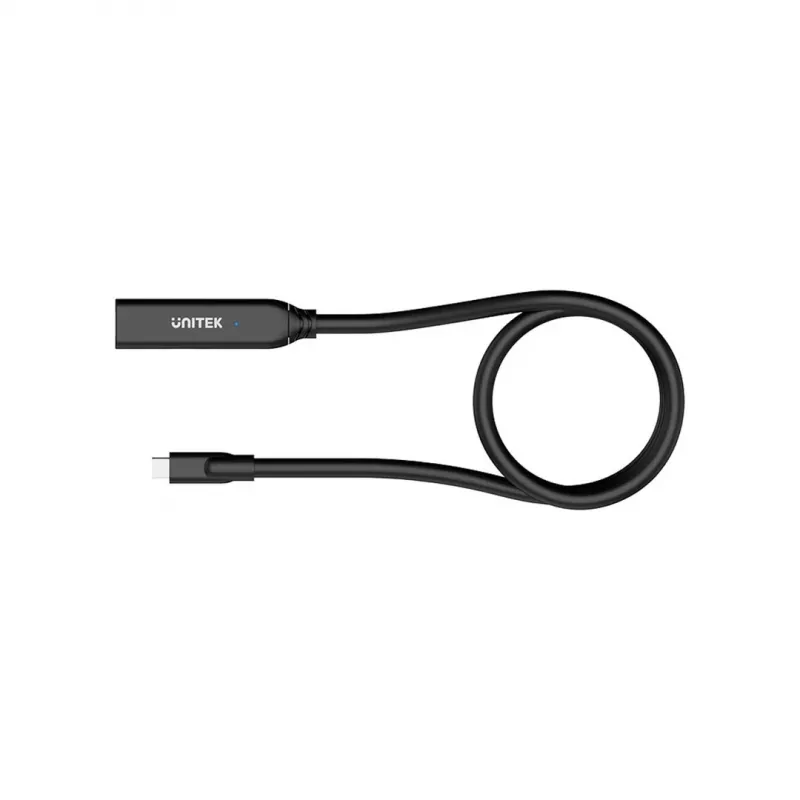 Pikenduskaabel Unitek U1335ABK01 USB-C isane emasele, 10 Gbps, 5 m, must