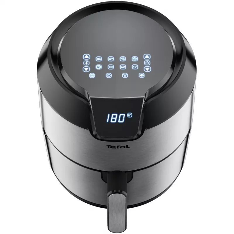 Tefal Easy Fry EY401D Üksik 4,2 L Eraldiseisev 1500 W Kuumaõhufritüür Must, Roostevaba teras