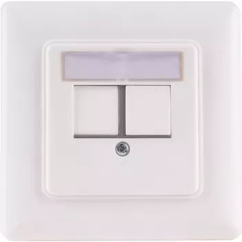 Võrgupesa keystone raam 2-pordiline ShiverPeaks BS08-10101 modulaarsetele keystone-sisestustele
