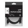 Võrgukaabel Gembird PP6U-2M/BK RJ-45 Cat6 2m Must
