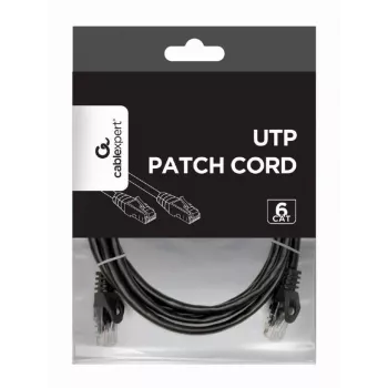 Võrgukaabel Gembird PP6U-2M/BK RJ-45 Cat6 2m Must
