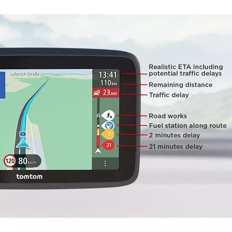 TomTom GO Classic navigaator 15.2 cm 6 tolli puuteekraan Must