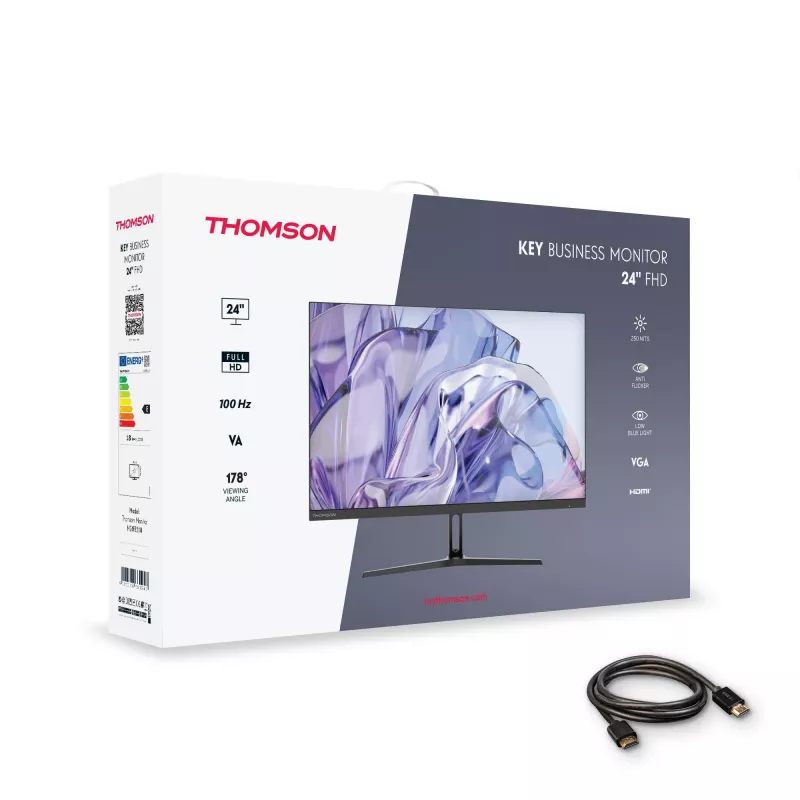Monitor THOMSON M24FB2Y14 24 tolli (61 cm) Full HD 1920x1080 VA LED, 14 ms, VESA, must