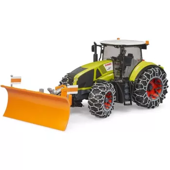 Mudeltraktor BRUDER Claas Axion 950 lumekettide ja lumesahaga, mõõtkavas mudel