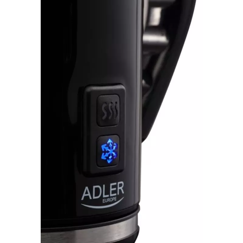 Automaatne piimavahustaja/soojendaja Adler AD 4478 — roostevaba terasest nõu, 240 ml maht, 500 W, kuum ja külm