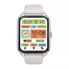 Zeblaze GTS 4 nutikell — 1,94-tolline (4,93 cm) AMOLED 466×466 px, puuteekraan, Wi‑Fi, metallkest, silikoonrihm (valge)