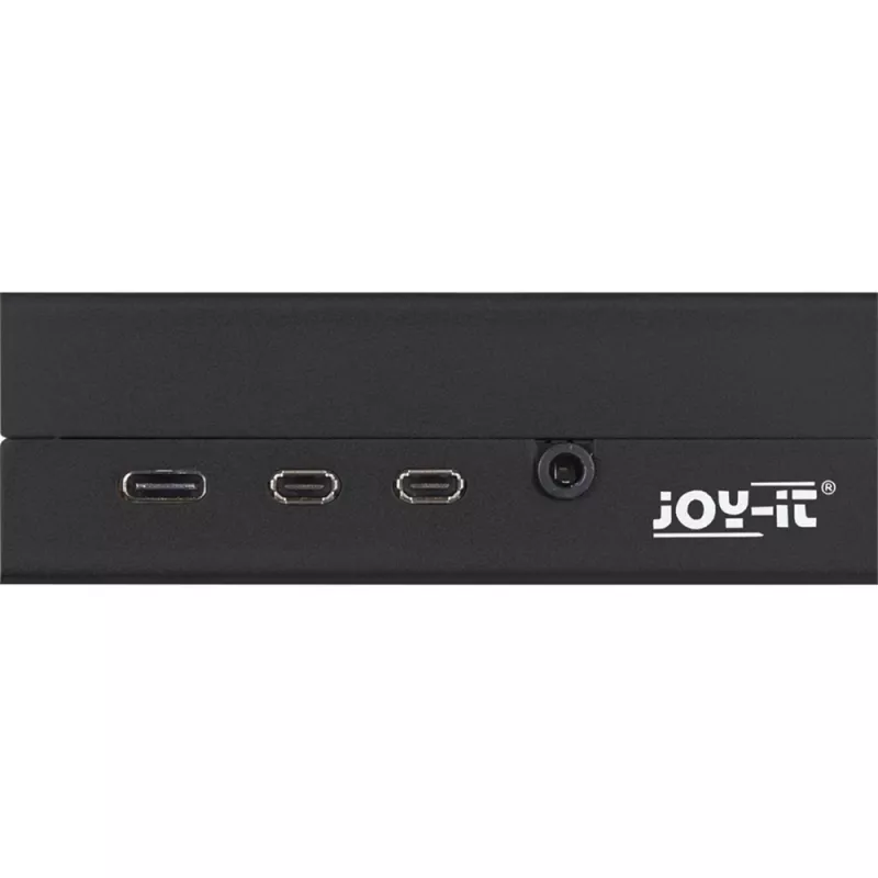 Alumiiniumkorpus Raspberry Pi 4 B jaoks, JYT, mudel RB-AlucaseP4+01B, must viimistlus