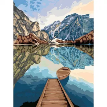 Ravensburger CreArt maalimiskomplekt Lake Views 23909 — loominguline numbrite järgi maalimise komplekt lastele ja täiskasvanutele