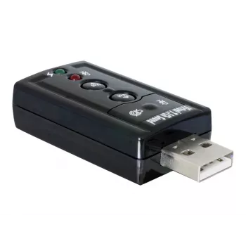 DeLOCK USB heliadapter 7.1 - helikaart - stereo - USB (61645)