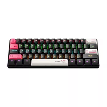 Juhtmega mänguklaviatuur Onikuma G55 must QWERTY — kompaktne paigutus, multimeediaklahvid