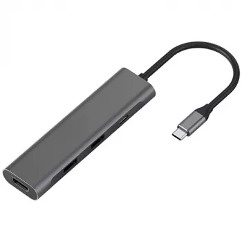 Adapter USB USB-C - 2 x USB 3.0, USB-C PD, HDMI