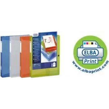 ELBA Polyvision mappkast, A4, PP, täitekõrgus 40 mm, läbipaistev esitasku, läbipaistev (994034 FL)
