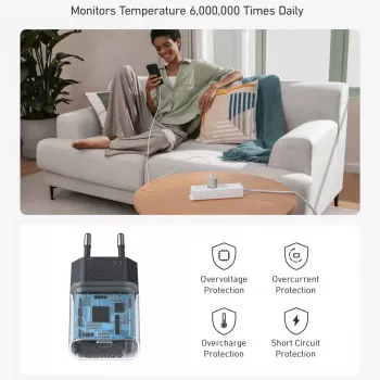 Siselaadija Anker 511 Nano A2337G11 — 30 W USB-C, must