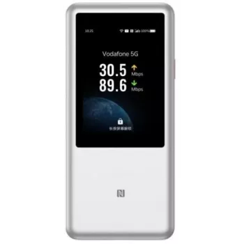 Juhtmevaba ruuter ZTE U60 Pro kahesageduslik Wi‑Fi 802.11ac, 3600 Mbit/s, 10000 mAh aku, valge, sisemised antennid