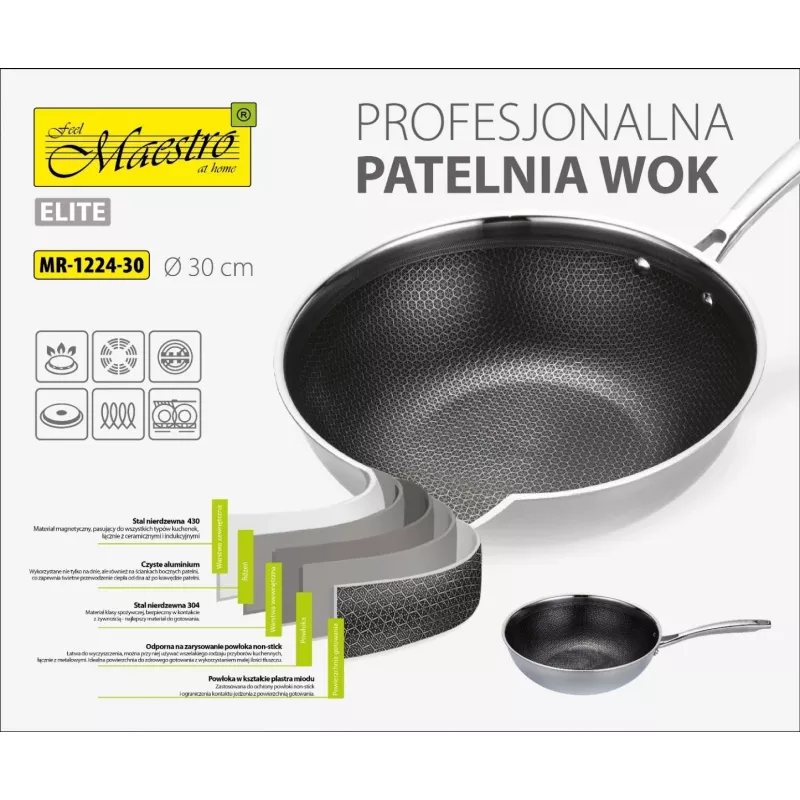 MAESTRO PRAEPANN / WOK PROFESSIONAL 30 cm