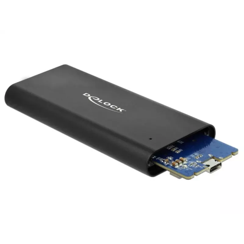 Delock - Salvestusseade - M.2 - M.2 NVMe kaart - USB 3,1 (Gen 2) - Must (42614)