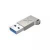 USB-pistikuadapter Unitek A1034NI, hõbedane, USB 2.0/3.2 Gen1, kuni 5 Gbit/s, tsinkkest, 36×16,7×5,7 mm