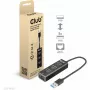 USB jaotur CLUB3D USB 3.2 Gen1 Type-A 3 pordiga ja Gigabit Ethernetiga