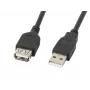 Lanberg CA-USBE-10CC-0050-BK USB-kaabel 5 m USB 2.0 USB A must (CA-USBE-10CC-0050-BK)