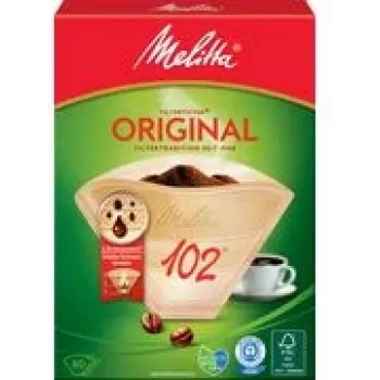 Paberist kohvifilter Melitta Originaal 102 — suurus 102, ühekordsed koonusfiltrid