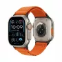 Asenduskäepael GUAN Premium Plus Apple Watchile — oranž/must — sobib 42/44/45/46/49 mm