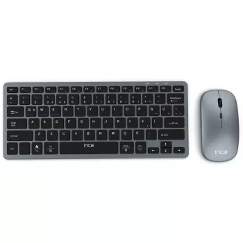 INCA IBK-572BT juhtmevaba klaviatuuri ja hiire komplekt, hall